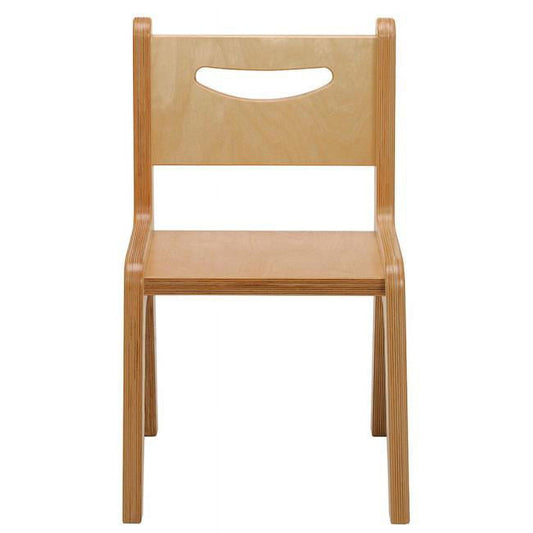 12 in. Birchwood Classroom Chair, Natural