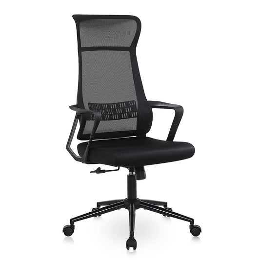 (250LBS)Ergonomic Mesh Office Chair Flysky High Back Office Desk Chair, Comfy Computer Chair with Lumbar Support and Armrests