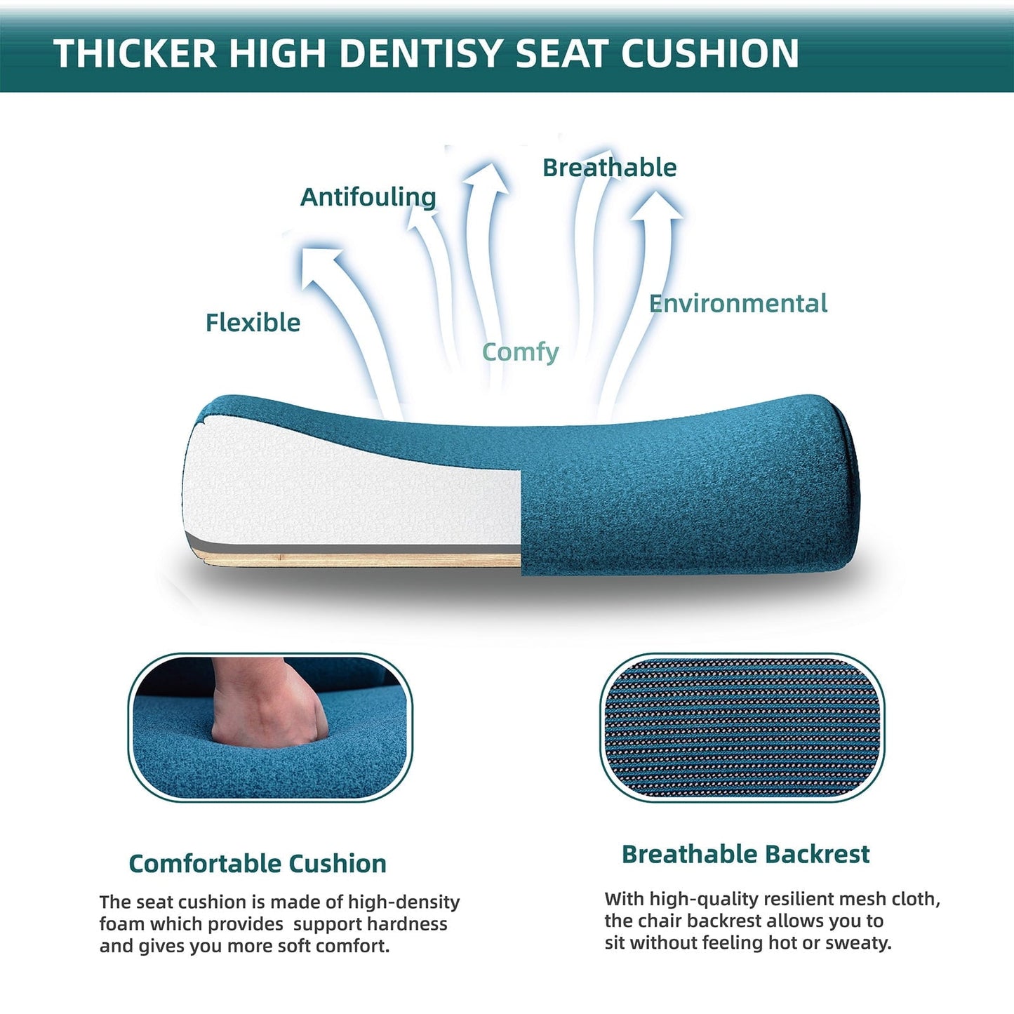 Yoyomax Ergonomic Office Chair, Reclining High Back Mesh Chair, Swivel Rolling Home Task Chair with Lumbar Support Pillow, Adjustable Headrest, Retractable Footrest and Padded Arms