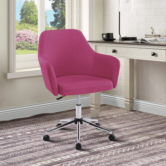 Adjustable Home Office Chair Swivel Executive Accent Chair with Soft Seat and 5 Wheels
