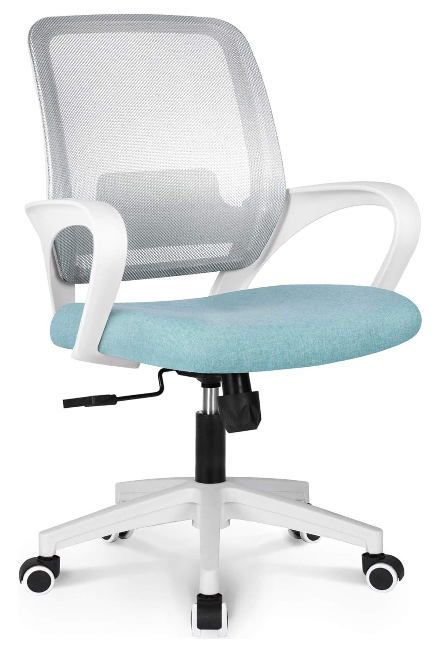 YOSITiuu Office Chair Ergonomic Desk Chair Mesh Computer Chair Lumbar Support Modern Executive Adjustable Rolling Swivel Chair Comfortable Black Task Home Office Chair (Pastel Mint)