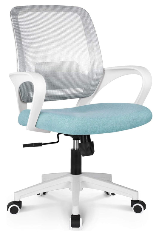 YOSITiuu Office Chair Ergonomic Desk Chair Mesh Computer Chair Lumbar Support Modern Executive Adjustable Rolling Swivel Chair Comfortable Black Task Home Office Chair (Pastel Mint)
